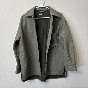 Zara Women's Olive Blazer Jacket